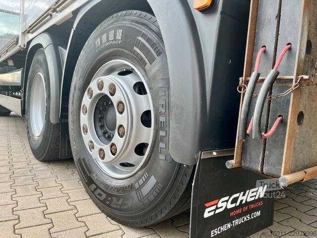 Φορτηγό με επίπεδη καρότσα MAN TGS 26.460 6x2 Lift*Lenk*Pritsche*HIAB 177K Kran