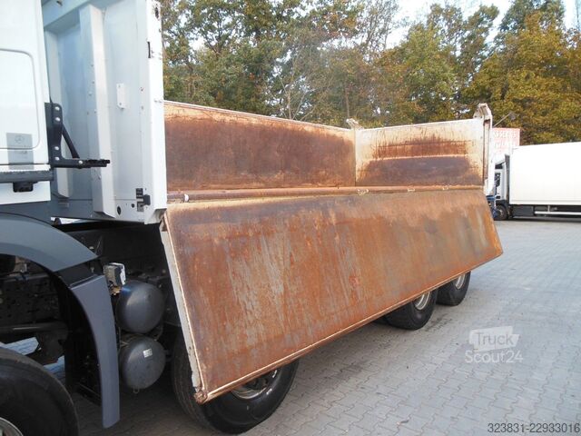 Kipper LKW MERCEDES-BENZ AROCS 4151, 8X6, MEILLER, BORDMATIC, AHK