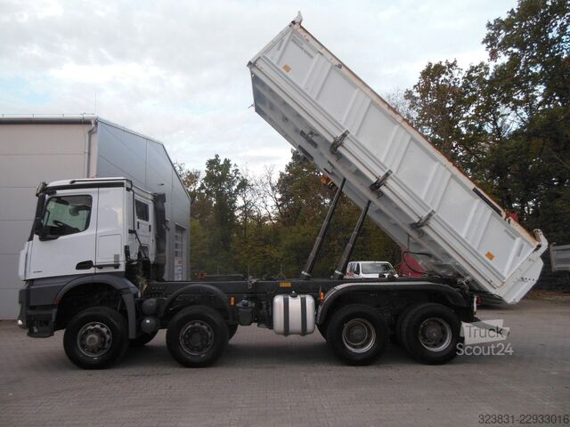 Kipper LKW MERCEDES-BENZ AROCS 4151, 8X6, MEILLER, BORDMATIC, AHK
