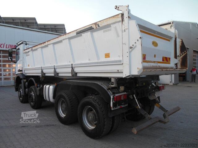 Dreiseitenkipper LKW MERCEDES-BENZ AROCS 4151, 8X6, MEILLER, BORDMATIC, AHK