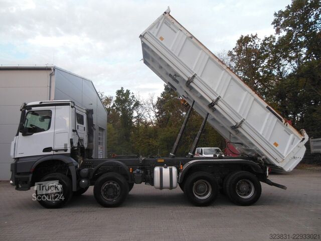 Dreiseitenkipper LKW MERCEDES-BENZ AROCS 4151, 8X6, MEILLER, BORDMATIC, AHK