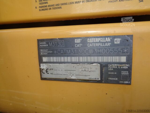 Mobiele graafmachine CATERPILLAR M313D Klima Greifer SW