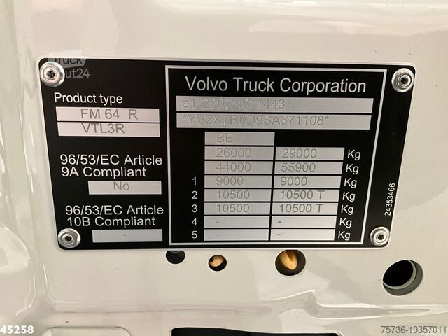 Système de bras à crochet Volvo FMX 430 6x4 VDL 21 Ton haakarmsysteem