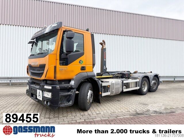 Крюковой мусоровоз Iveco Stralis AD260S36Y/PS 6x2, Lenk-/Liftachse