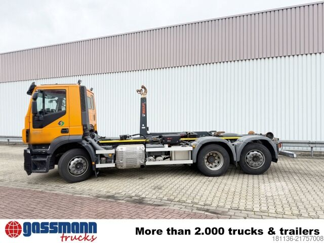 Крюковой мусоровоз Iveco Stralis AD260S36Y/PS 6x2, Lenk-/Liftachse