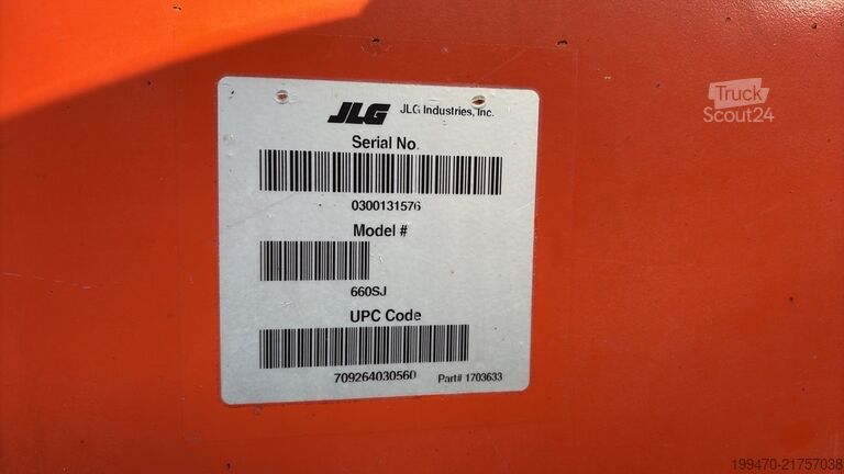 Elevador de lança telescópica JLG 660 Sj (22m)