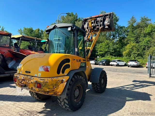 Kolový nakladač Terex TL 80 / SW / Klappschaufel / Palettengabel