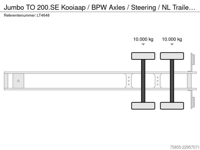 Schiebeplanen Jumbo TO  Kooiaap / BPW Axles / Steering / NL T...