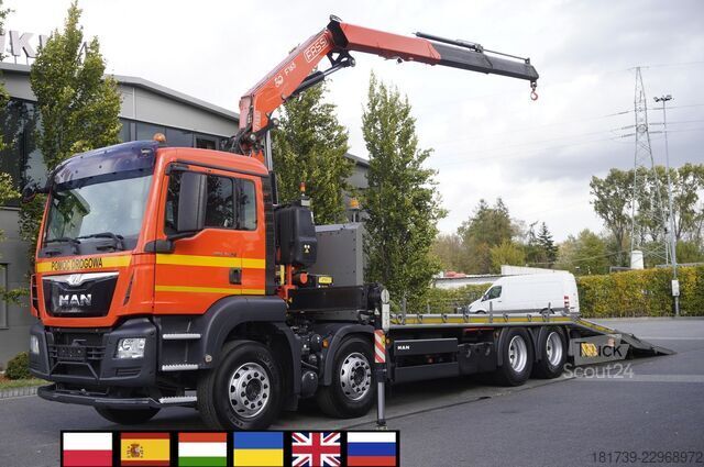 شاحنة رافعة MAN TGS 35.360 E6 8×2 / Fassi F165A.2.22