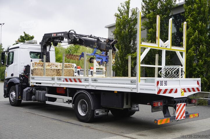 منصة مع رافعة Mercedes-Benz Arocs 1833 4x2 / 60 tho. km! / HIAB