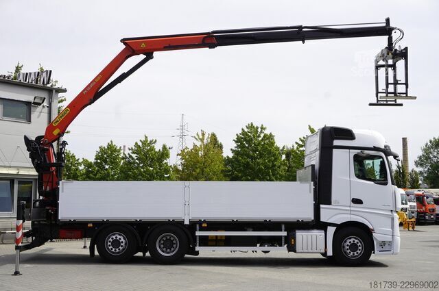 منصة مع رافعة Mercedes-Benz Actros 2545 MP5 / 90 tho. km / Palfinger