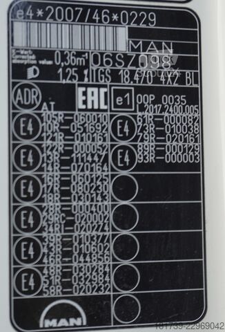 مجموعة القيادة MAN TGS 18.470 / ADR AT /chassis 745 cm