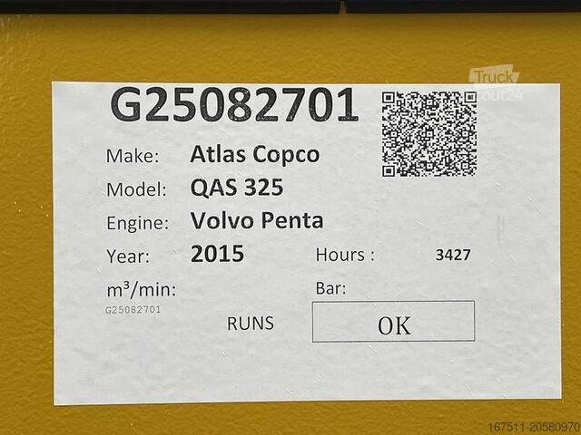 Aggregate Atlas Copco QAS 325 VD