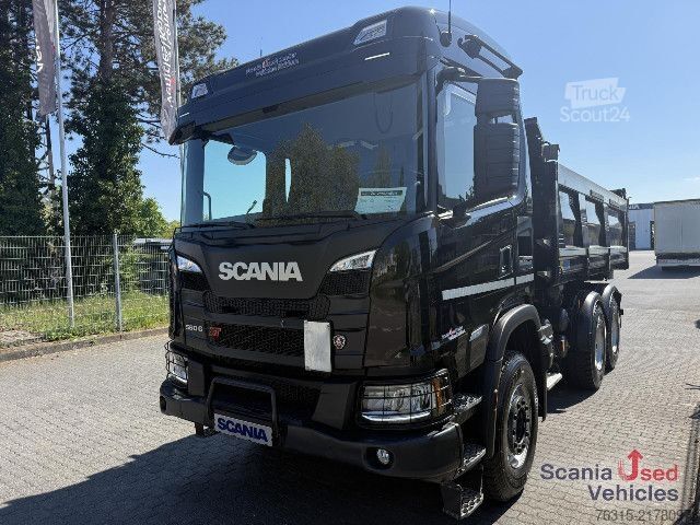 Camion-benne tricar Scania G 560 - 6x4 - MEILLER DSK BORDMATIK - NEW TIRES