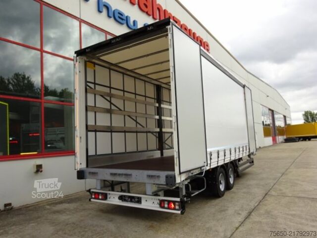 Otevřený přívěs s plachtou Möslein TPW 105 D Schwebheim  Tandem- Planenanhänger Durchladen