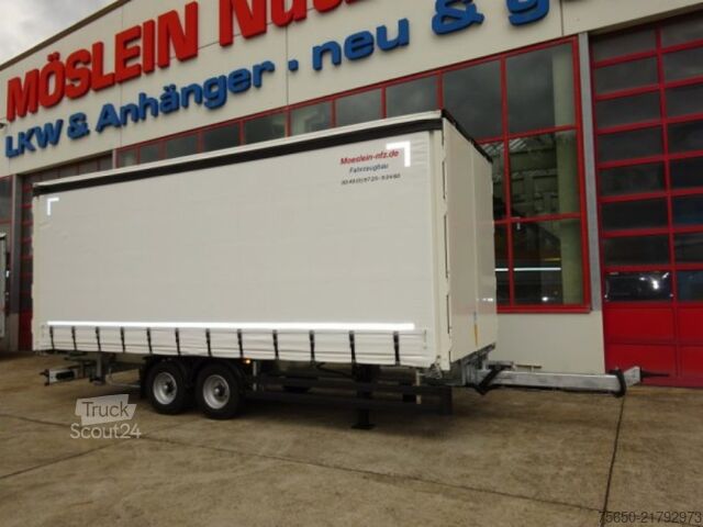 Otevřený přívěs s plachtou Möslein TPW 105 D Schwebheim  Tandem- Planenanhänger Durchladen