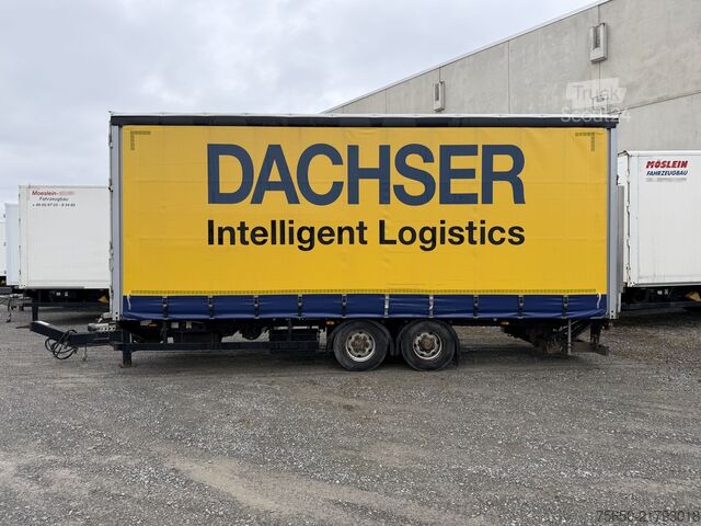 Otevřený přívěs s plachtou Möslein TPS 105 D-L  Tandemplane Ladebordwand + Durchladbar