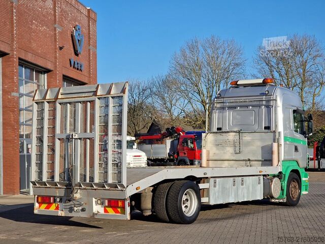 Furgão transportador de automóveis Scania R380 4x2 - Car transport / Flatbed - Ramp - Ful...