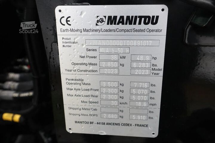  Manitou MLA 5-50 H BUCKET | NEW UNUSED | STAGE V