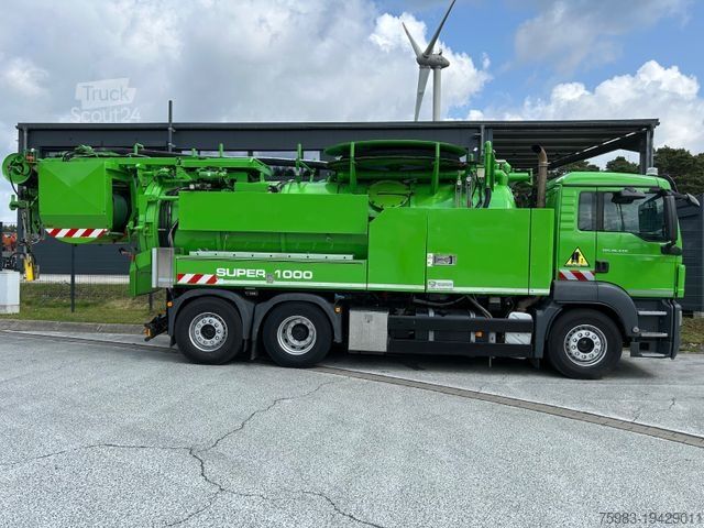 Vacuum tank truck MAN TGS 26.440 /6x2 / Wiedemann SUPER 1000 Recycler