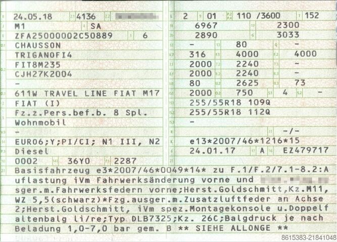 Félintegrált lakóautó Chausson 611 Welcome Travel Line