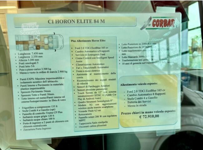 Caravan/camper Trigano CI HORON 84M ELITE SELEKT 2025