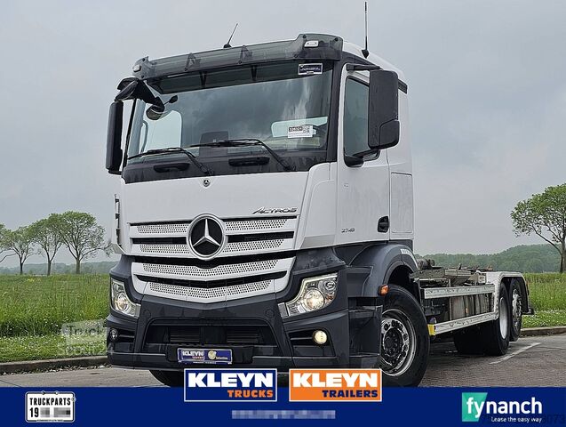 Containertransport (haakarmsysteem) MERCEDES-BENZ ACTROS 2745 LS