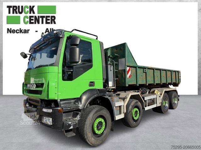 Podvozek nákladního auta IVECO TRAKKER AD340T45 8x4 HIAB Hakenlift Retarder