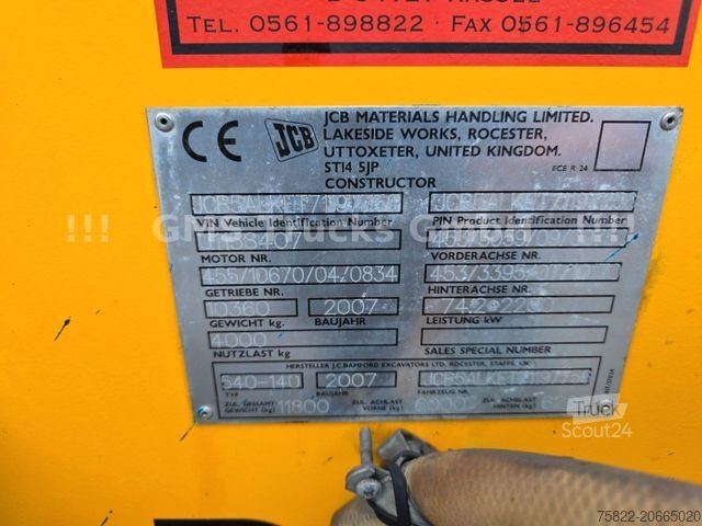 Priekine krautuvas JCB Tele Lader / 540-140 / 14m 4ton / KLIMA