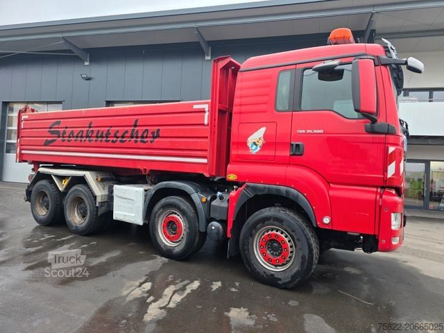 Camion ribaltabile trilaterale MAN TGS 35.500 / 8X4 / Meiller Bordmatik