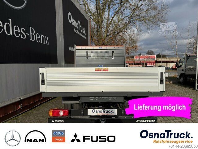 Furgão MITSUBISHI 3C15D DOKA Pritsche Klima, AHK 3,5t,Diff.-Sperre