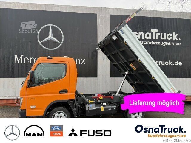 Furgão basculante MITSUBISHI 3C15 3-Seitenkipper Klima, AHK 3,5t,Diff.-Sperre