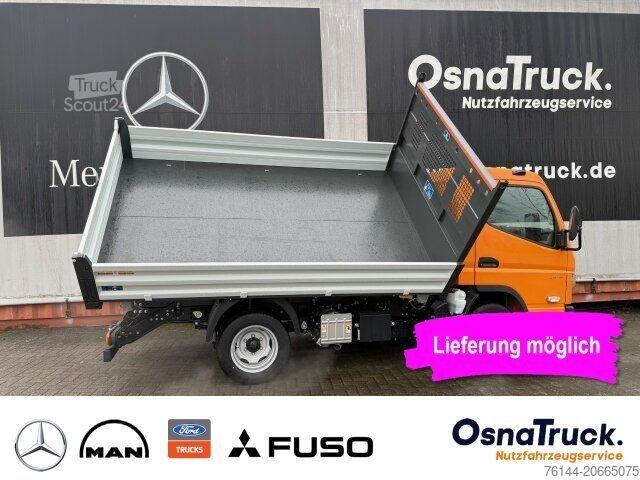 Furgão basculante MITSUBISHI 3C15 3-Seitenkipper Klima, AHK 3,5t,Diff.-Sperre