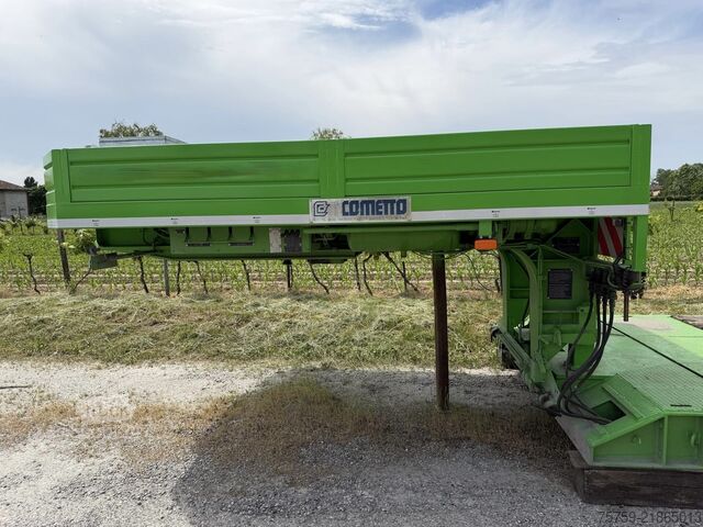 Semiremorcă cu platformă joasă pentru transportul utilajelor de construcţii COMETTO SS38P Teleskop-Tieflader 13.29m-16.79m