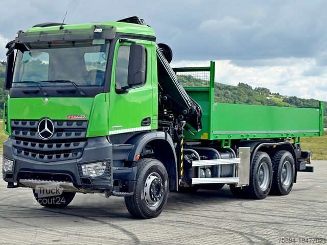 Ανατρεπόμενο φορτηγό MERCEDES-BENZ AROCS 2636 * HIAB 122 ES - 3 HIPRO *  6x4