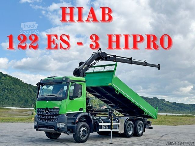 Γερανός τοποθετημένος σε φορτηγό MERCEDES-BENZ AROCS 2636 * HIAB 122 ES - 3 HIPRO *  6x4
