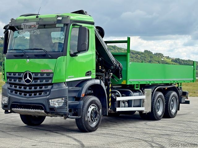 Γερανός τοποθετημένος σε φορτηγό MERCEDES-BENZ AROCS 2636 * HIAB 122 ES - 3 HIPRO *  6x4