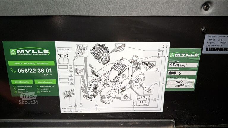 încărcător telescopic Liebherr T42-7S (INCL BUCKET / BE MACHINE / LIKE NEW / 7...