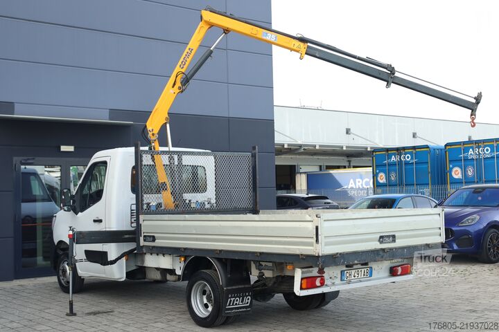 камион с платформа и кран Renault Master TC TP RG L3 T35 ICE CASSONE Casso