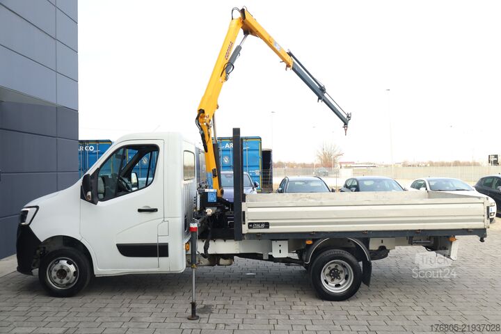 камион с платформа и кран Renault Master TC TP RG L3 T35 ICE CASSONE Casso