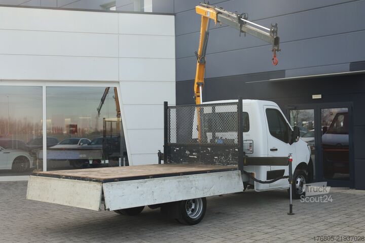 камион с платформа и кран Renault Master TC TP RG L3 T35 ICE CASSONE Casso
