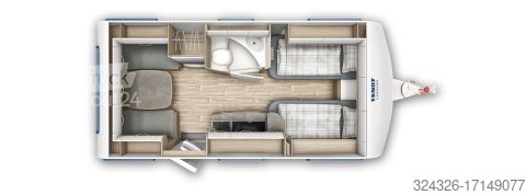 Wohnwagen Fendt Bianco Selection 465 TG Safety-Paket
