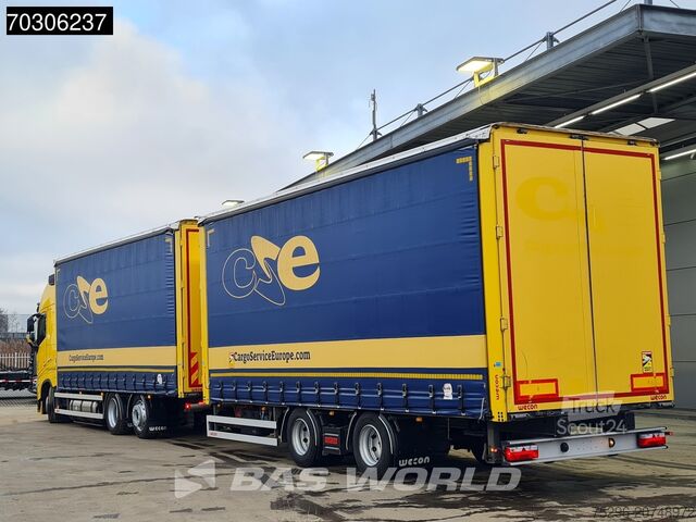 Kayar branda Volvo FH 460 6X2 Curtainsider Combi LNG Engine Slidin...