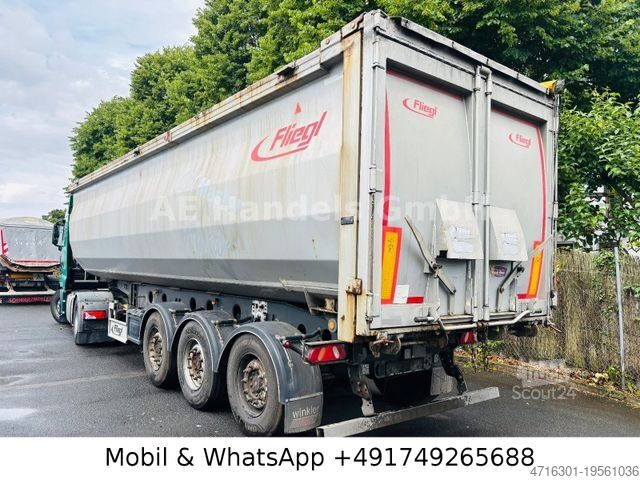 Billenős félpótkocsi FLIEGL DHKS 390 Stahl *50m³/Lift/Podest/Getreideöffnung