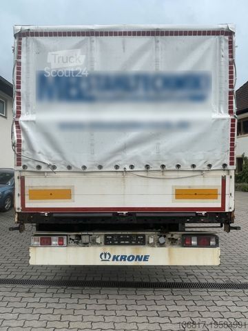 Auflieger mit Pritsche & Plane KRONE SD Plane Edscha Bordwände Plane Lenkachse