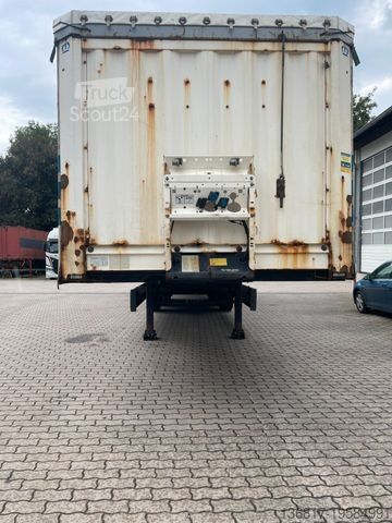 Auflieger mit Pritsche & Plane KRONE SD Plane Edscha Bordwände Plane Lenkachse