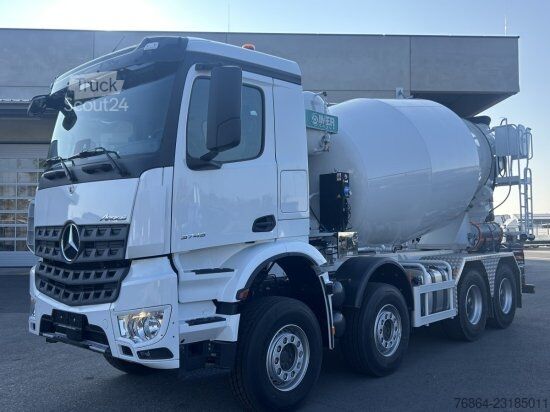 Betonmischer LKW MERCEDES-BENZ AROCS 3745, 8X4 BETONMISCHER, EURO 6,  10M³ IMER