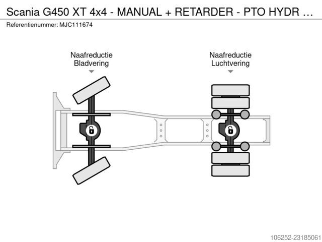  Scania G450 XT 4x4 - MANUAL + RETARDER - PTO HYDR - *4...