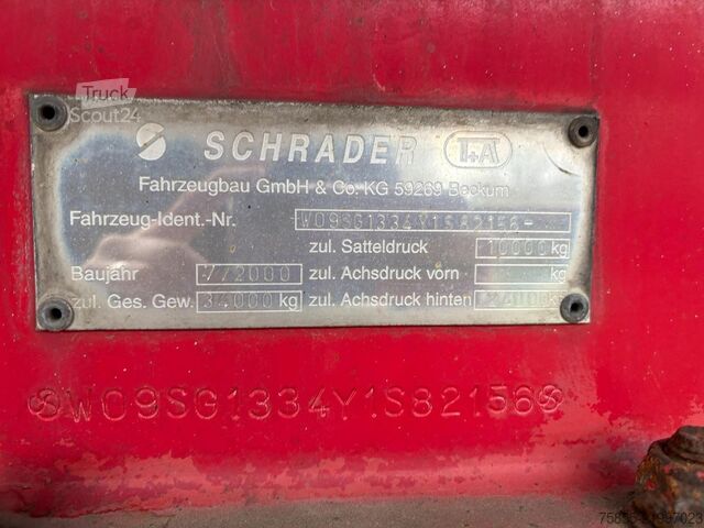 خزان Schrader Tank 29.700 L / ADR-Chemie / BPW Disc