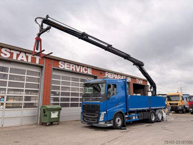 Camión de plataforma VOLVO FH 420 Pritsche Heckkran Hiab 235DLS-3 Funk